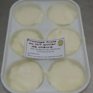 Barquette de 6 fromages blancs de chèvre
